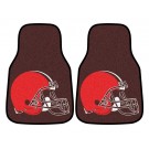 Cleveland Browns 17" x 27" Carpet Auto Floor Mat (Set of 2 Car Mats)