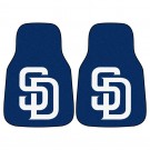 San Diego Padres 17" x 27" Carpet Auto Floor Mat (Set of 2 Car Mats)