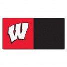 Wisconsin Badgers 18" x 18" Carpet Tiles (Box of 20)