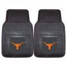 Texas Longhorns 17" x 27" Heavy Duty 2-Piece Vinyl Car Mat Set