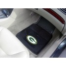 Green Bay Packers 17" x 27" Heavy Duty 2-Piece Vinyl Car Mat Set