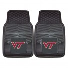 Virginia Tech Hokies 17" x 27" Heavy Duty 2-Piece Vinyl Car Mat Set