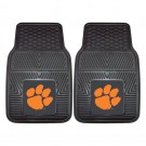 Clemson Tigers 17" x 27" Heavy Duty 2-Piece Vinyl Car Mat Set