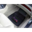 Atlanta Braves 17" x 27" Heavy Duty 2-Piece Vinyl Car Mat Set