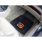 Cincinnati Bengals 17" x 27" Heavy Duty 2-Piece Vinyl Car Mat Set