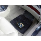 St. Louis Rams 17" x 27" Heavy Duty 2-Piece Vinyl Car Mat Set