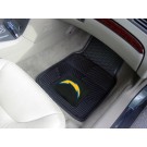 San Diego Chargers 17" x 27" Heavy Duty 2-Piece Vinyl Car Mat Set