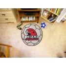 29" Round Miami (Ohio) RedHawks Soccer Mat