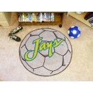 27" Round Creighton Blue Jays Soccer Mat