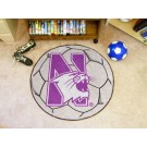 Northwestern Wildcats 27" Round Soccer Mat