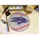 27" Round Nevada Wolf Pack Baseball Mat