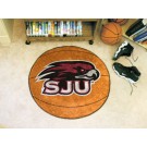 27" Round St. Joseph's Hawks Basketball Mat