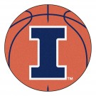 27" Round Illinois Fighting Illini Basketball Mat