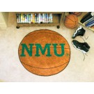 27" Round Northern Michigan Wildcats Basketball Mat