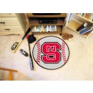 27" Round North Carolina State Wolfpack Baseball Mat