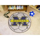 27" Round Michigan Wolverines Soccer Mat