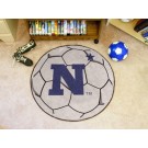 27" Round Navy Midshipmen Soccer Mat