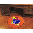 27" Round Kansas Jayhawks Basketball Mat