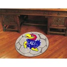 27" Round Kansas Jayhawks Soccer Mat