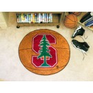 27" Round Stanford Cardinal Basketball Mat