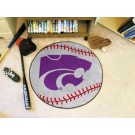 27" Round Kansas State Wildcats Baseball Mat