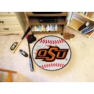 27" Round Oklahoma State Cowboys Baseball Mat