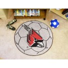 27" Round Ball State Cardinals Soccer Mat