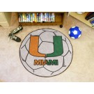 Miami Hurricanes 27" Round Soccer Mat