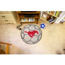 27" Round Southern Methodist (SMU) Mustangs Soccer Mat