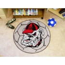 Georgia Bulldogs "Bulldog" 27" Round Soccer Mat