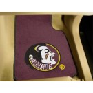 Florida State Seminoles 17" x 27" Carpet Auto Floor Mat (Set of 2 Car Mats) (Maroon)