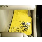 Georgia Tech Yellow Jackets 17" x 27" Carpet Auto Floor Mat (Set of 2 Car Mats - Yellow)