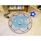 27" Round North Carolina Tar Heels Soccer Mat (with "NC")