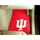 Indiana Hoosiers 17" x 27" Carpet Auto Floor Mat (Set of 2 Car Mats)