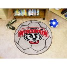 Wisconsin Badgers 27" Round Soccer Mat