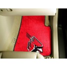 Ball State Cardinals 17" x 27" Carpet Auto Floor Mat (Set of 2 Car Mats)