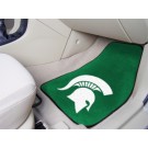 Michigan State Spartans 17" x 27" Carpet Auto Floor Mat (Set of 2 Car Mats)