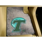 Tulane Green Wave 17" x 27" Carpet Auto Floor Mat (Set of 2 Car Mats)