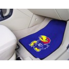 Kansas Jayhawks 17" x 27" Carpet Auto Floor Mat (Set of 2 Car Mats)