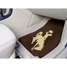 Wyoming Cowboys 17" x 27" Carpet Auto Floor Mat (Set of 2 Car Mats)