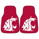 Washington State Cougars 17" x 27" Carpet Auto Floor Mat (Set of 2 Car Mats)