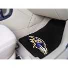 Baltimore Ravens 17" x 27" Carpet Auto Floor Mat (Set of 2 Car Mats)