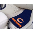 Chicago Bears 17" x 27" Carpet Auto Floor Mat (Set of 2 Car Mats)