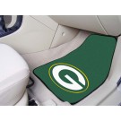 Green Bay Packers 17" x 27" Carpet Auto Floor Mat (Set of 2 Car Mats)