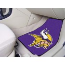 Minnesota Vikings 17" x 27" Carpet Auto Floor Mat (Set of 2 Car Mats)