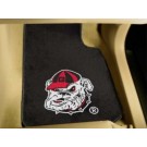 Georgia Bulldogs "Bulldog" 17" x 27" Carpet Auto Floor Mat (Set of 2 Car Mats) (Black)