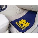 Notre Dame Fighting Irish 17" x 27" Carpet Auto Floor Mat (Set of 2 Car Mats - with "ND")