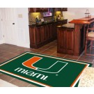 Miami Hurricanes 4' x 6' Area Rug