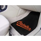 Baltimore Orioles 17" x 27" Carpet Auto Floor Mat (Set of 2 Car Mats)