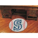 27" Round Seattle Mariners Baseball Mat